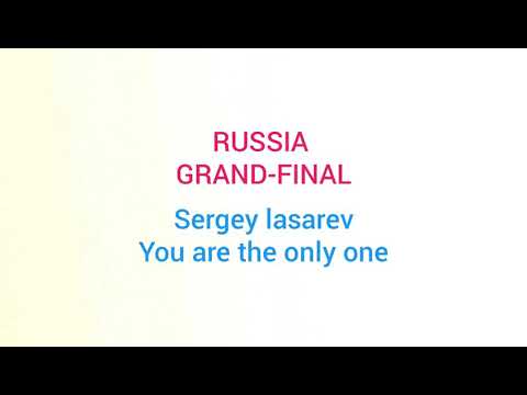 Sergey Lazarev - Your The Only One - Grand Final - Media Only - Eurovision 2016