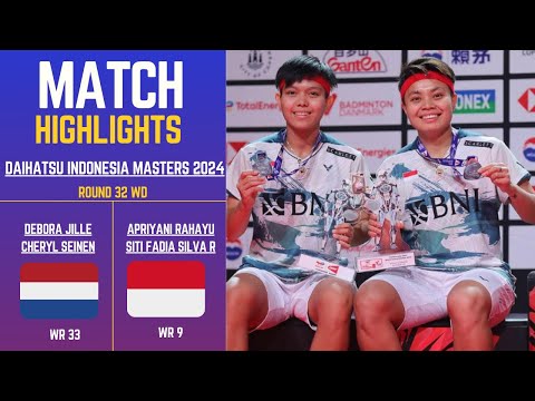 Apriyani Rahayu/Siti Fadia Silva R (INA) vs Debora J/Cheryl S (NED) Daihatsu Indonesia Master 2024