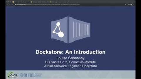 Dockstore: An Introduction