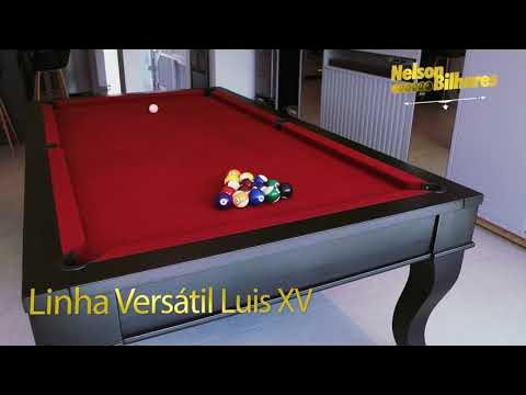 Mesa de Bilhar Versátil 2P Vintage - Nelson Bilhares