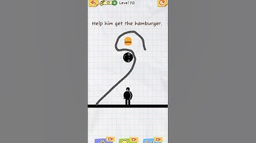 SAVE TO DRAW 2 : STICKMAN PUZZLE GAME PART 3 IN HELP HIM GET THE HUMBARGER #mohkrish #offline #short