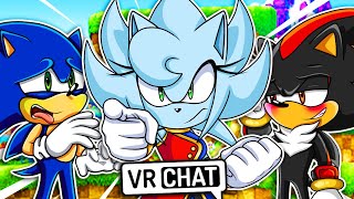 Sonic and Shadow Meet FEMALE NAZO! (VR Chat)