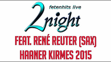 2night-Partyband, Haaner Kirmes 2015, mit René Reuter