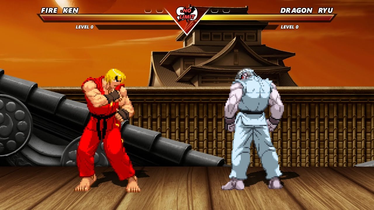 FIRE KEN vs DRAGON RYU - Highest Level Amazing Fight! - YouTube