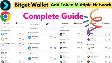 How To Add Any Coin Multiple Network In Bitget Wallet Google Chrome Extension ? Complete Guide