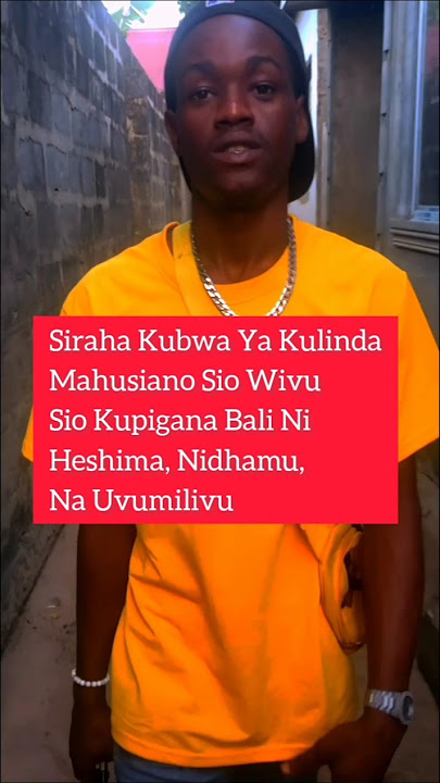 Siraha Kubwa Ya Kulinda Mahusiano Sio Wivu Sio Kupigana Bali Ni Heshima