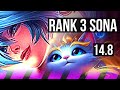 Sona  ezreal vs yuumi  aphelios sup  rank 3 sona 3217  kr grandmaster  148