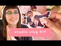 stickers, sketchbook, life update | studio vlog 018