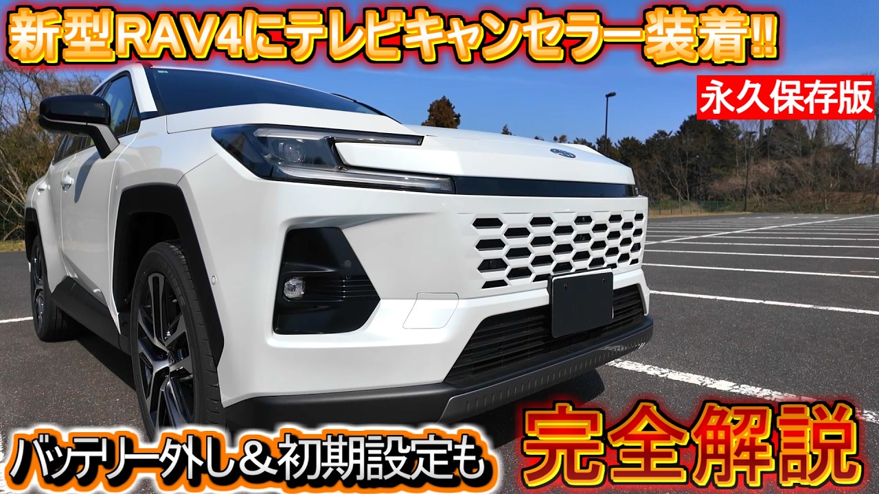 新型RAV4が納車されたら即購入すべきテレビナビキャンセラー