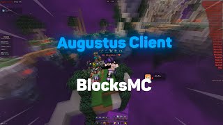 Augustus on BlocksMC | 6 block REACH DISABLER | Expand Sprint SCAFFOLD | DAMAGE BOOST SPEED 21 BPS