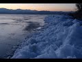 Ice Floe on Utah Lake.  Real time raw footage of massive "ice tsunami" during spring thaw, 2017.