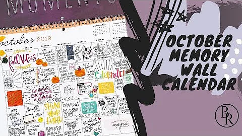 October Memory Planning Wall Calendar | Plans by Rochelle