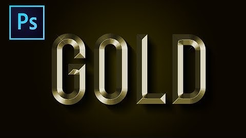Gold Text Effect: Photoshop Tutorial