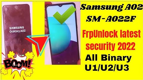 samsung a02 frp bypass Samsung a02 google account unlock 2022