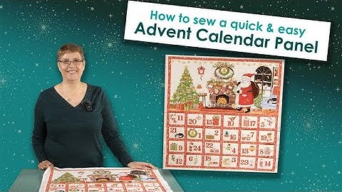 Hoe je een opvouwbaar Adventskalender-stofpaneel naait 🎄Een snel en gemakkelijk project voor Kers...