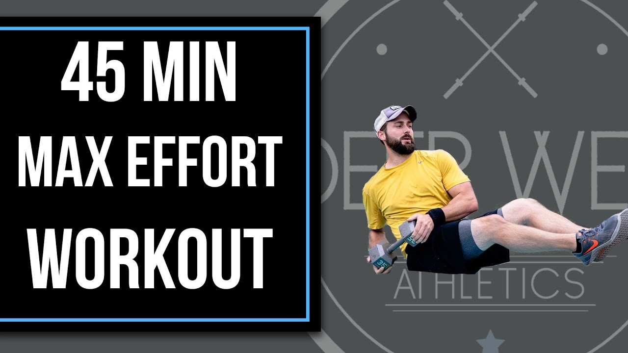 45 MINUTE MAX EFFORT DUMBBELL WORKOUT | 6-1-20 - YouTube