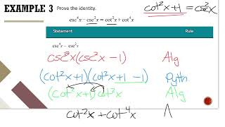 5-2 Verifying Trigonometric Identities A
