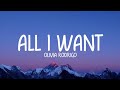 Olivia rodrigo  all i want lyrics