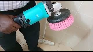 Polisher Brush | Best  Bathroom Power Scrubber In Depth | Floor Cleaning Brush #cleaning #polisher screenshot 2