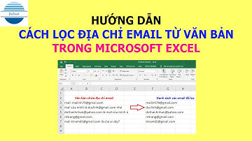 Hướng dẫn cách lọc địa chỉ email từ danh sách, văn bản trong MS Excel | VniTeach Channel