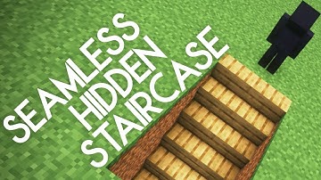 Seamless Hidden Staircase SCHEMATIC (Minecraft JAVA 1.18.x - 1.21.+)
