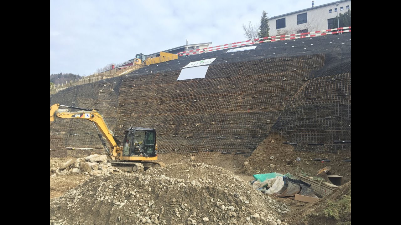 ANCRAGE PERMANENT D'UN TALUS ET TEMPORAIRE D'UNE PAROI avec système Platipus Anchors