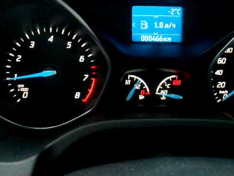 Прогрев Ford Focus 3 на морозе за 3 минуты