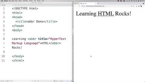 Tutorial Elemen Singkatan HTML