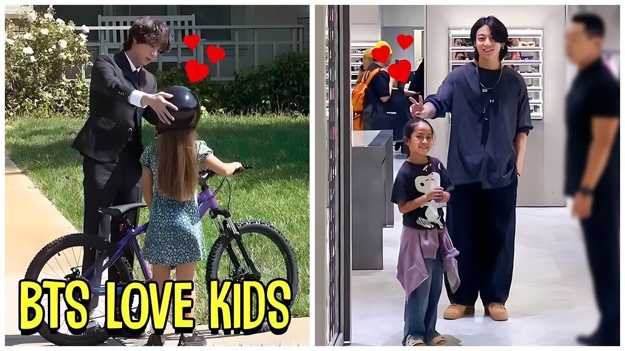 BTS Cute Moments With Kids