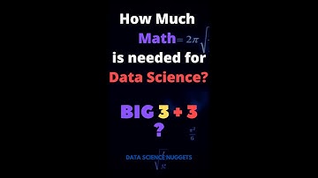 How much math is needed for Data Science? #Shorts #DataScience