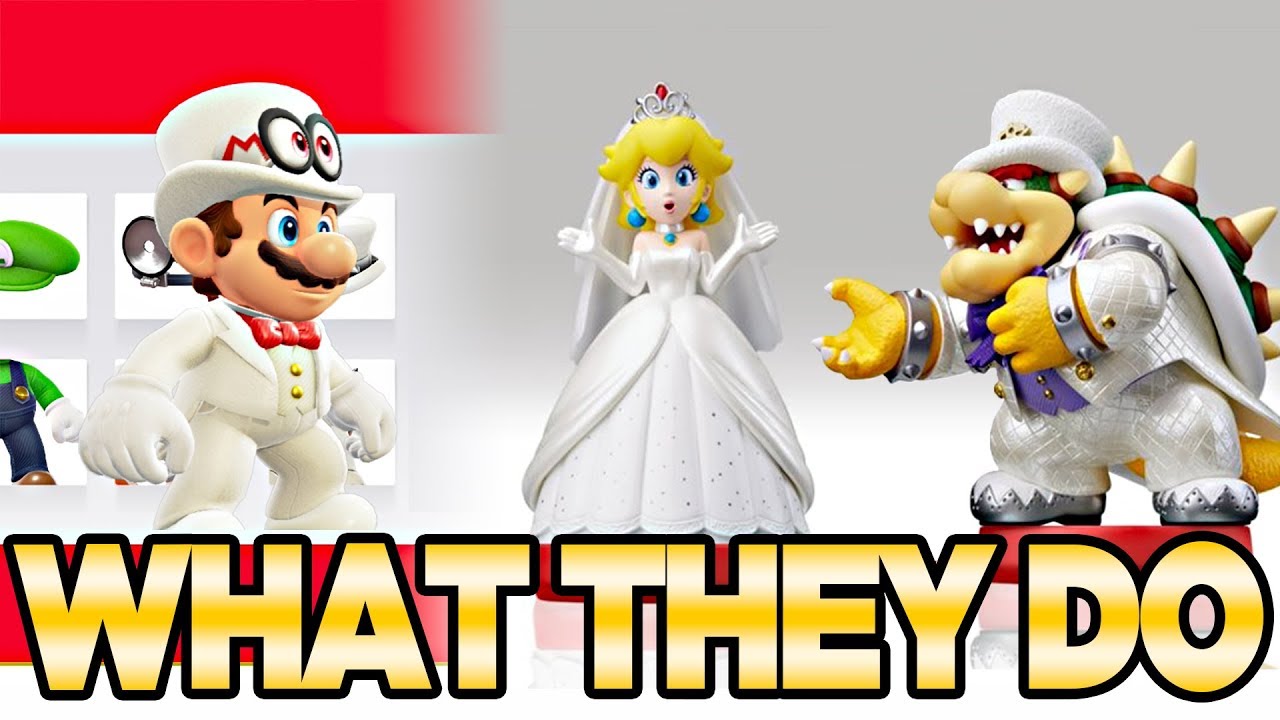 What The New Super Mario Odyssey Wedding Amiibo Do! | Austin John Plays -  YouTube