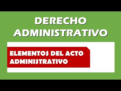 Elementos del Acto Administrativo