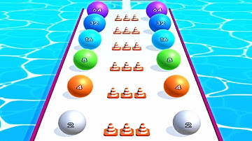 Faster Run 2048 - Ball game 3D ! All Levels Gameplay Part 109 android,ios