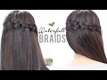 Waterfall braids with knots