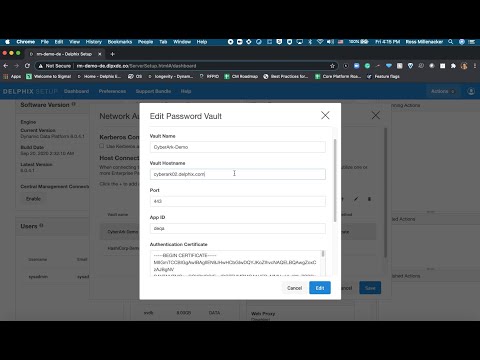How to Use Password Vaults for Infrastructure Authentication With Delphix