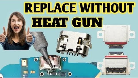 Change Charging Port Without Hot Air gun | Soldering iron
