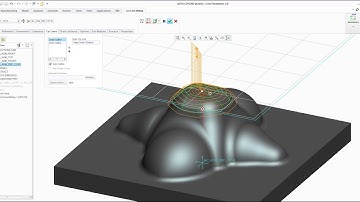 Cutline Milling, autocutline option, spiral toolpath - Creo