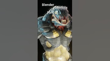 Stencil Texture Painting in Blender Part 2 Now Online! #blender #doom #surfacedstudio😀