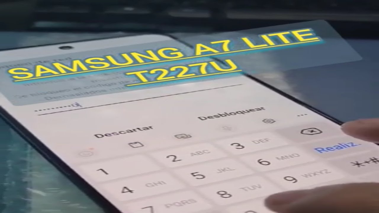 How to unlock a Samsung Galaxy A7 Lite tablet from the