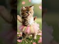 Cute Baby Cat Dancing In Tutu Funniest Adorable Dance Video Shorts Viral 