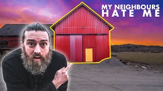 I started building a workshop in a barn