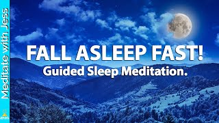 Fall Asleep Fast! Stop Overthinking. Stress Relief. Guided Sleep Meditation.Deep Healing Sleep Music