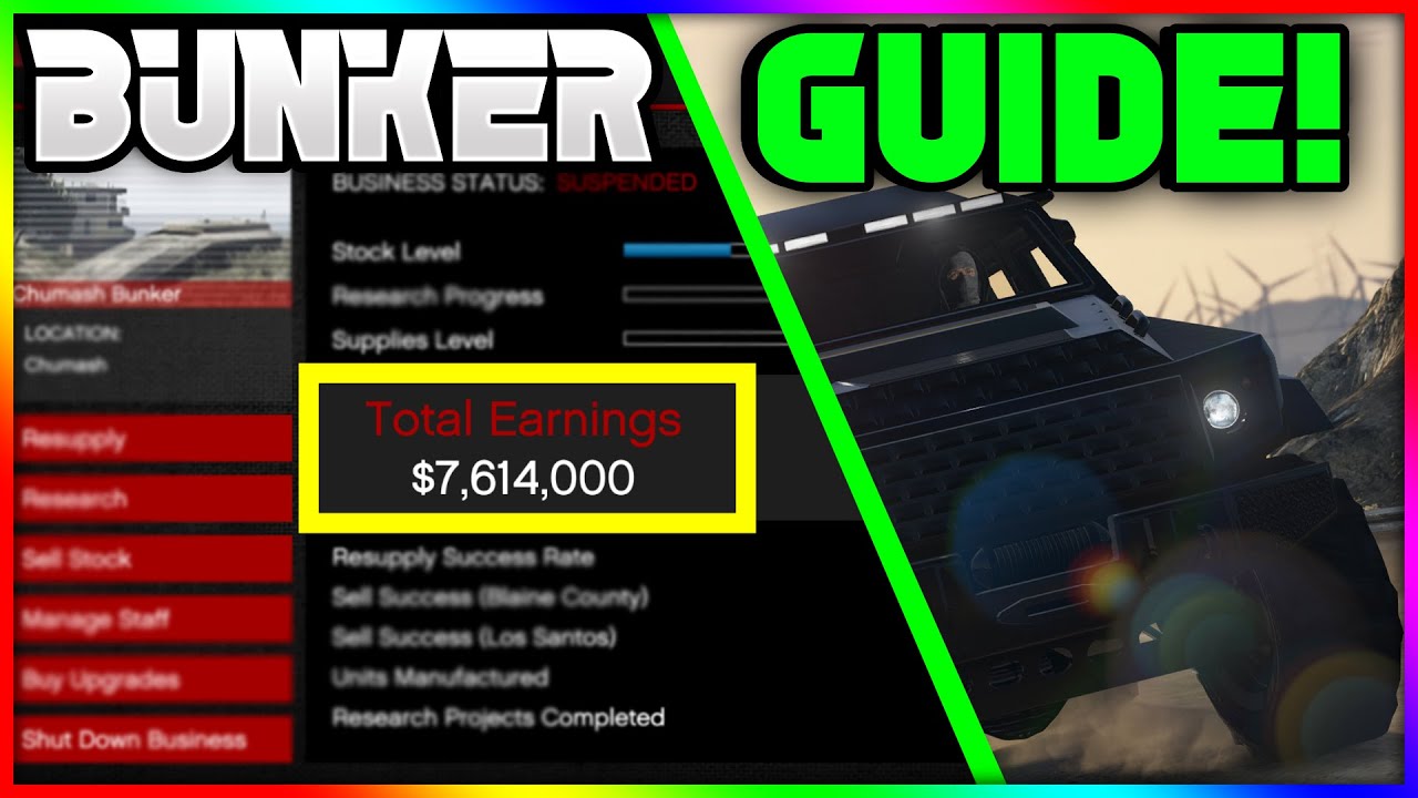 GTA Online SOLO BUNKER Money Guide MAKE MILLIONS With Ghe BUNKER