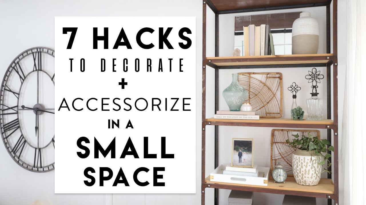 Small Apartment Decorating 7 Hacks To Decorate A Bookshelf Youtube