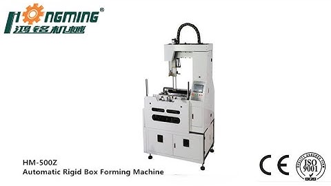 Hongming Rigid Box Machine HM-500Z Automatic Rigid Box Forming Machine for small plastic box