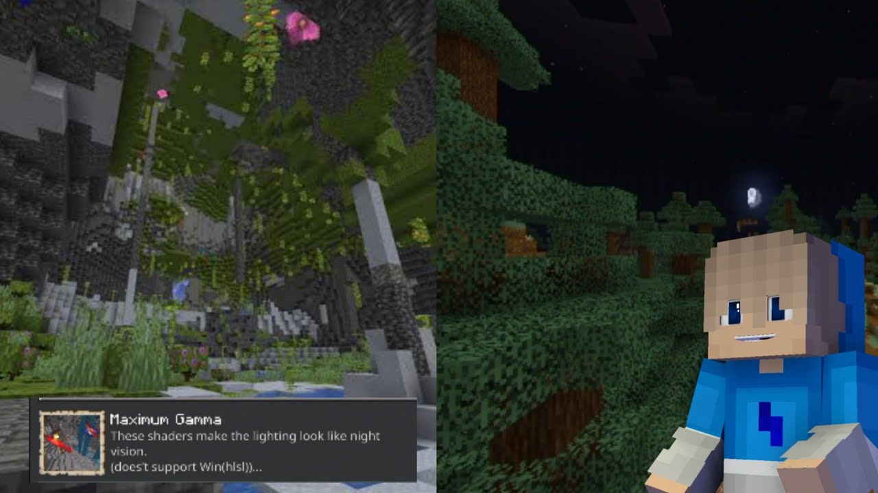 Night Vision Texturepack For MCPE/MCBE 1.17 Download YouTube