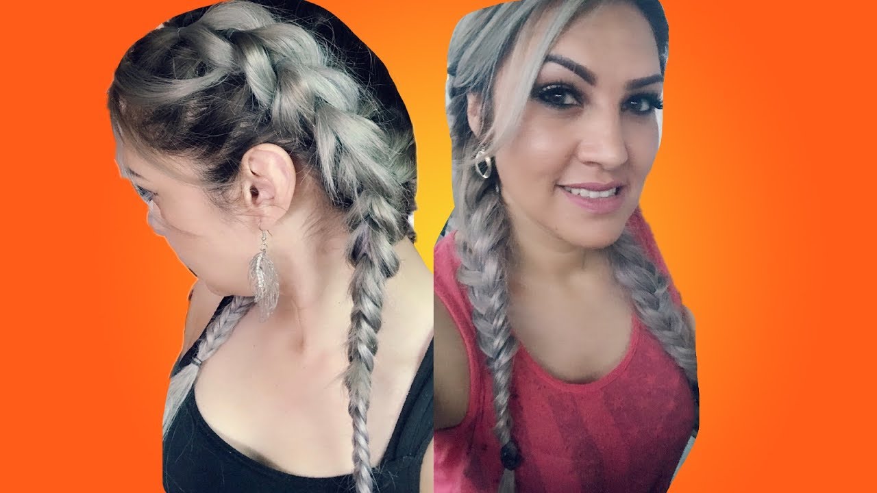COMO HACER TRENZAS CON EXTENCIONES!!