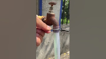 Remember this tip! How to securely clamp a hose with wire!?