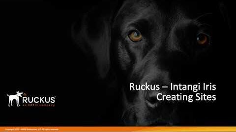 Ruckus - Intangi Iris Part 4 - Creating Sites