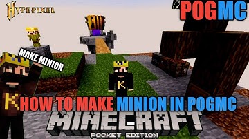HOW TO MAKE THE MINIONS IN POGMC SKYBLOCK #pogmc #craftersmc #wenpixel #satnetwork #stnetwork